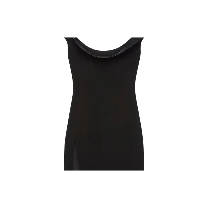 Givenchy Swallow Collar Side Slit Midi Dress-4