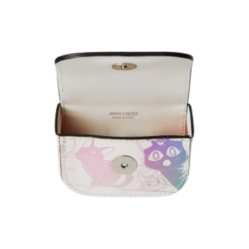 Jimmy Choo Sailor Moon Collaboration Cow Leather Earphone Case Mini Unisex Multicolor-2