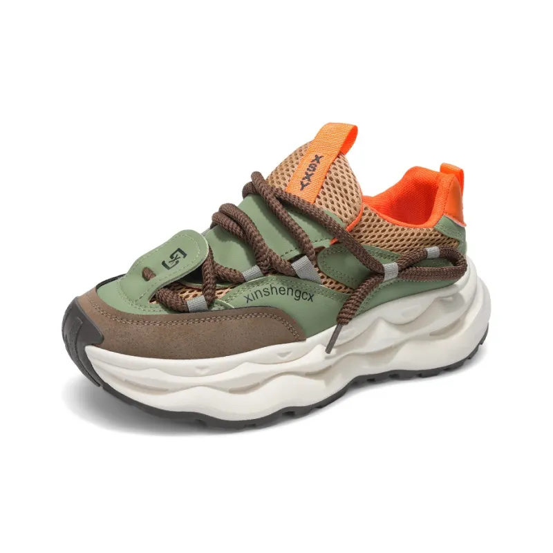 SOURCE Slip Resistant, Abrasion Resistant, Breathable Low Top Chunky Sneakers Men's-3