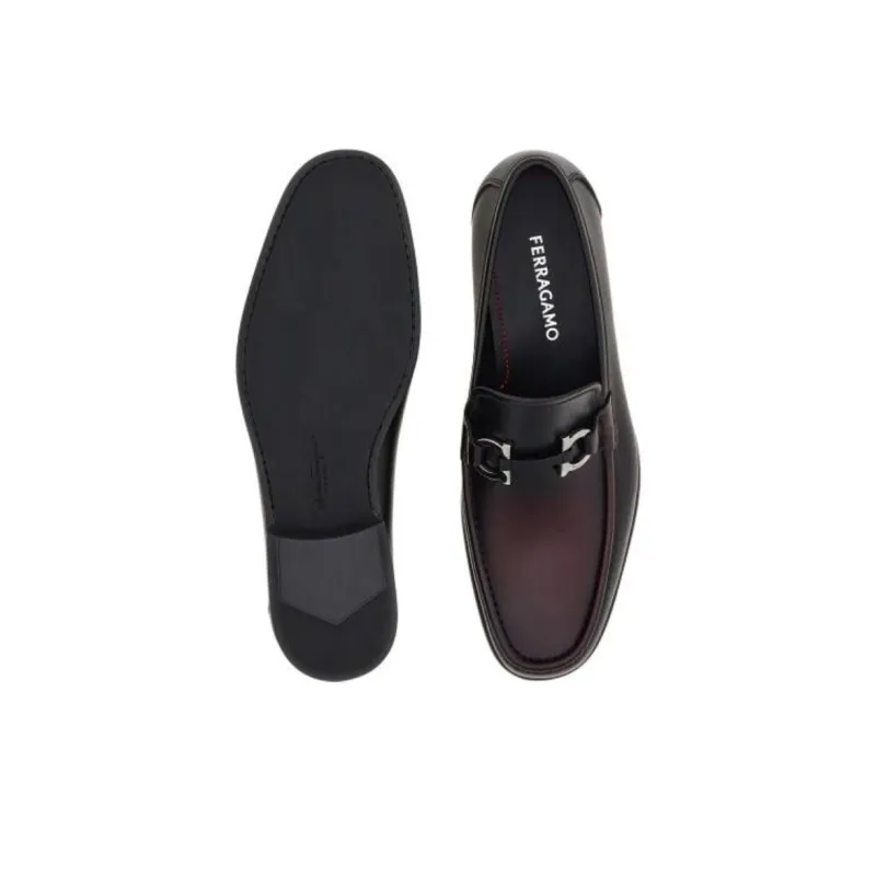 FERRAGAMO GANCINI Loafers Men's Black-4