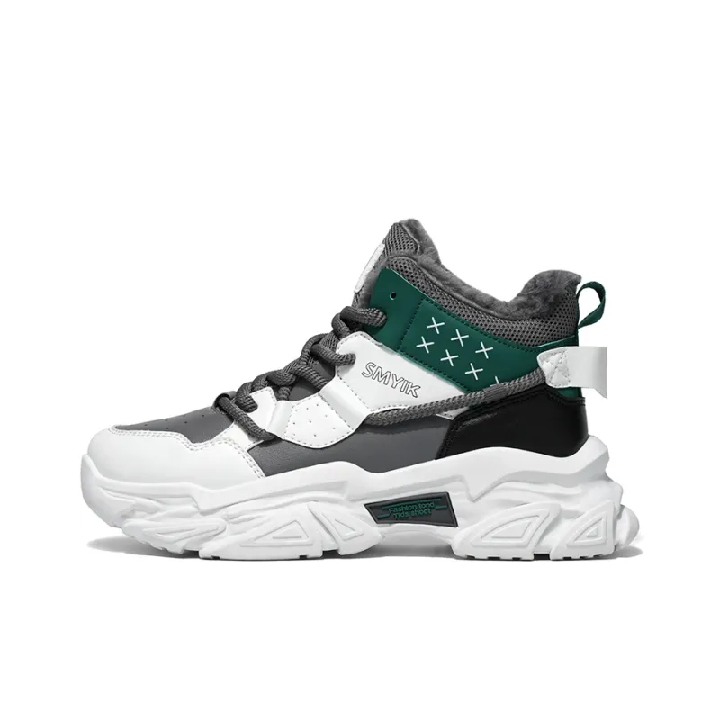 YIVELOVE Slip Resistant, Abrasion Resistant, Height Adjustable, Thermal High Top Chunky Sneakers Men's-0