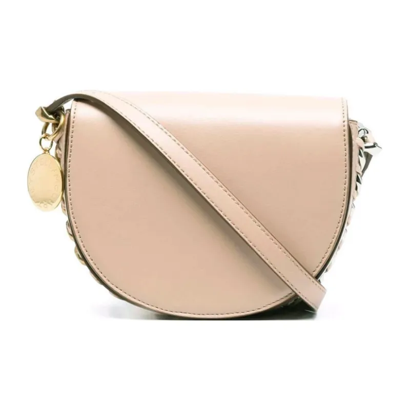 Stella McCartney Logo Plaque Chain Linked Shoulder Bag-1