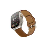 Dark Color Red Brown Crazy Horse+Titanium Buckle/Starry Sky Style