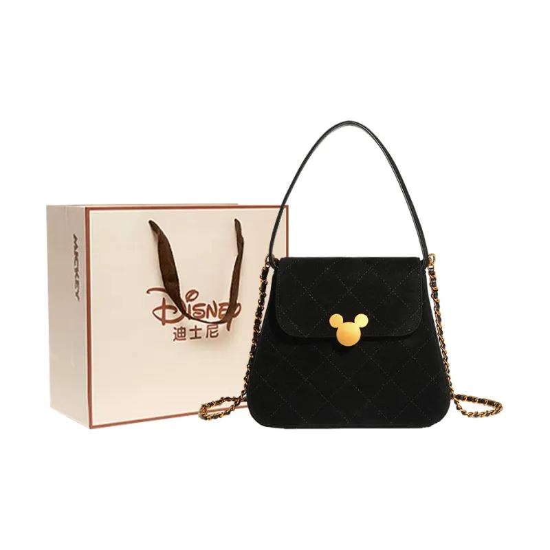 Disney Mickey Series PU Mini Purse Crossbody Bag One Shoulder Handbag Regular Women's Black-4