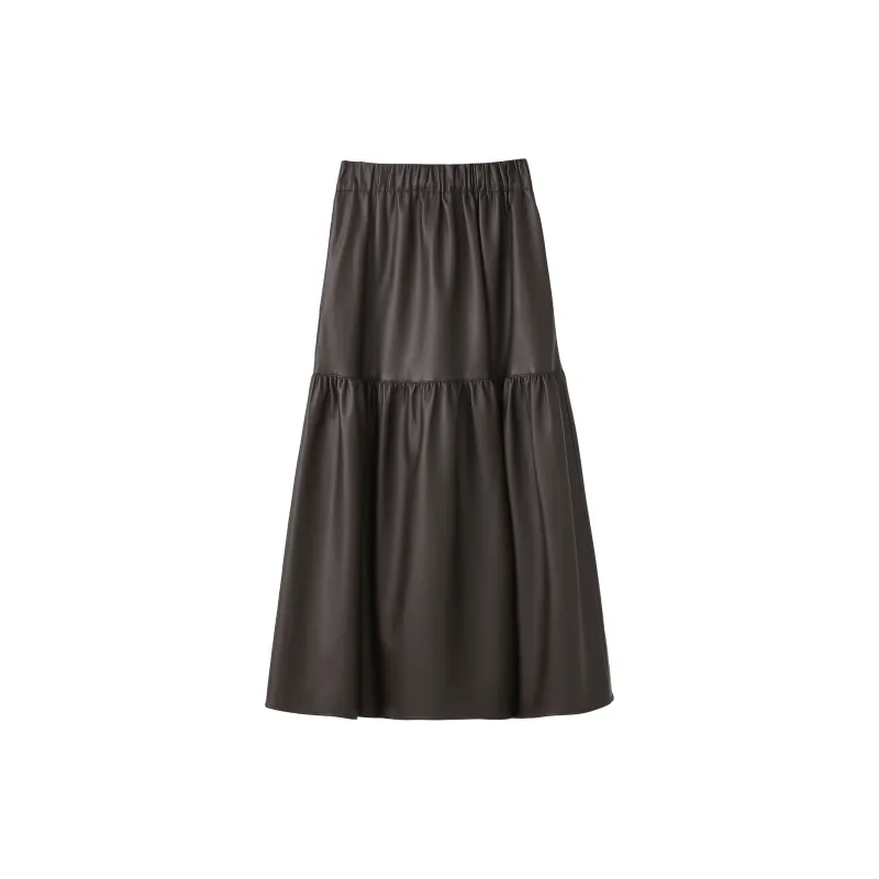 Fstudio Leather Long Skirts Women's-7
