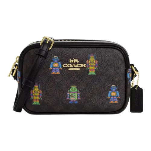 COACH JamieCamera Coated Canvas Camera Bag Shoulder Bag Crossbody Bag Mini Women's Black
