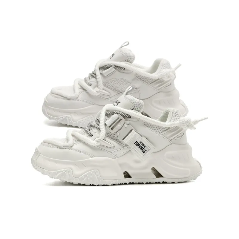 FAIRWHALE Slip Resistant, Abrasion Resistant, Lightweight Low Top Chunky Sneakers Unisex-13