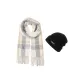 Ecru Scarf+Hats & Caps