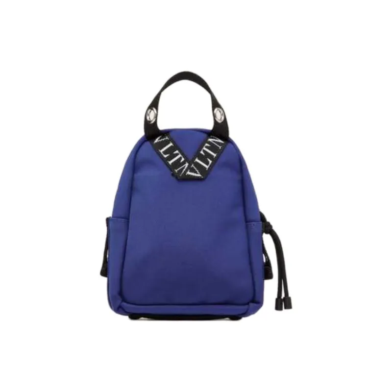 Valentino Nylon Fabric Carry Backpack Mini Men's Blue-3