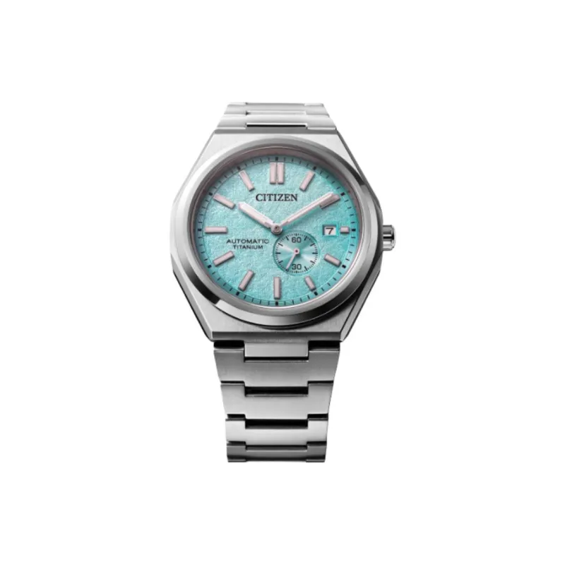 CITIZEN Mechanical Watch Series Automatic Mechanical Movement Titanium Strap Watch Men's Watches Green Dial-4