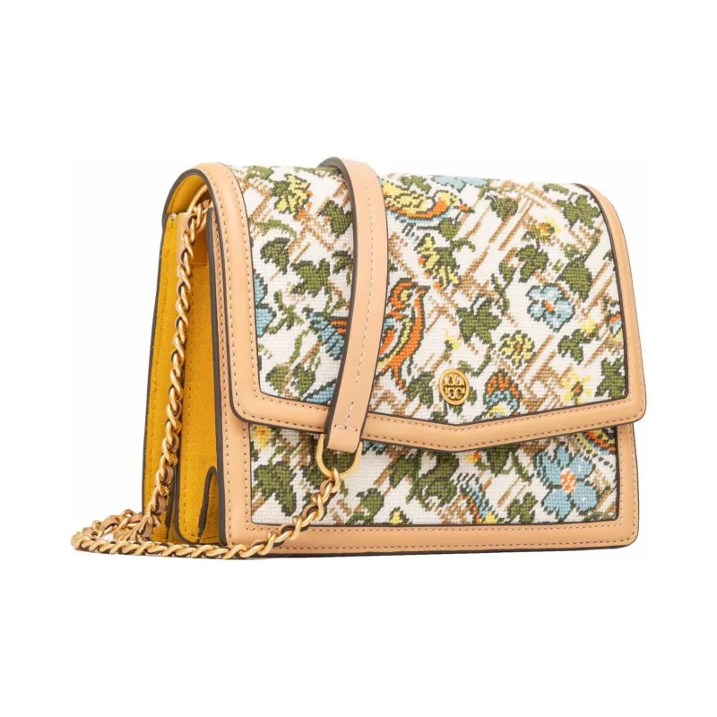 TORY BURCH Robinson Fabric With Leather Backpack Shoulder Bag Women's-0