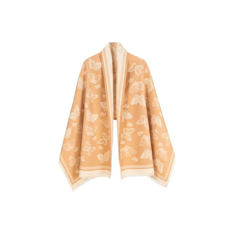 Shanghai Story Polyester Knit Scarves Women's-38