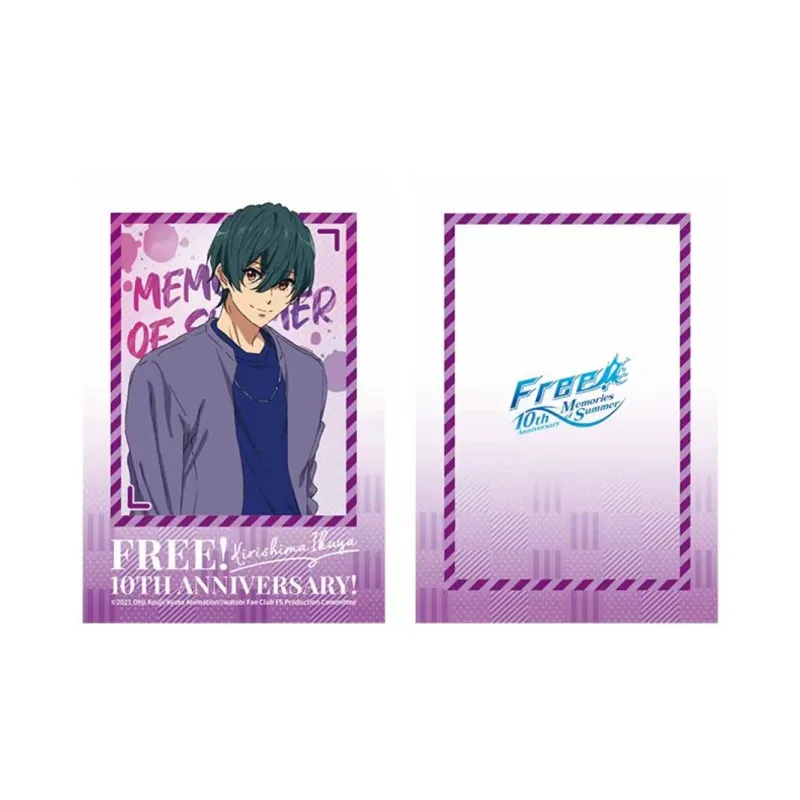 MOUXUYY Makoto Tachibana, Haruka Nanase Free 10th Anniversary Commemoration, Swim Men's Role Laser Photo Cards-15