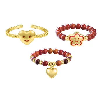 ZEGL Jade Rings Women's