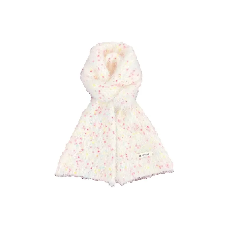 STUFFER Faux Mink Knit Scarves Women's-1