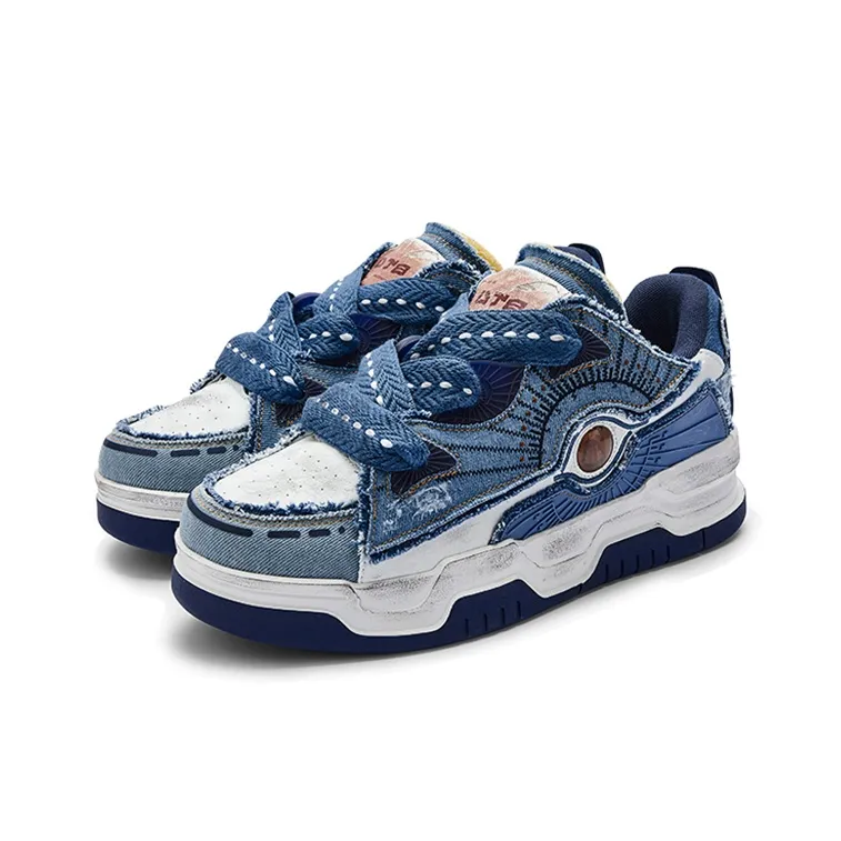 JUZI Wear-Resistant Low-Top Skateboard Shoes Women's-21