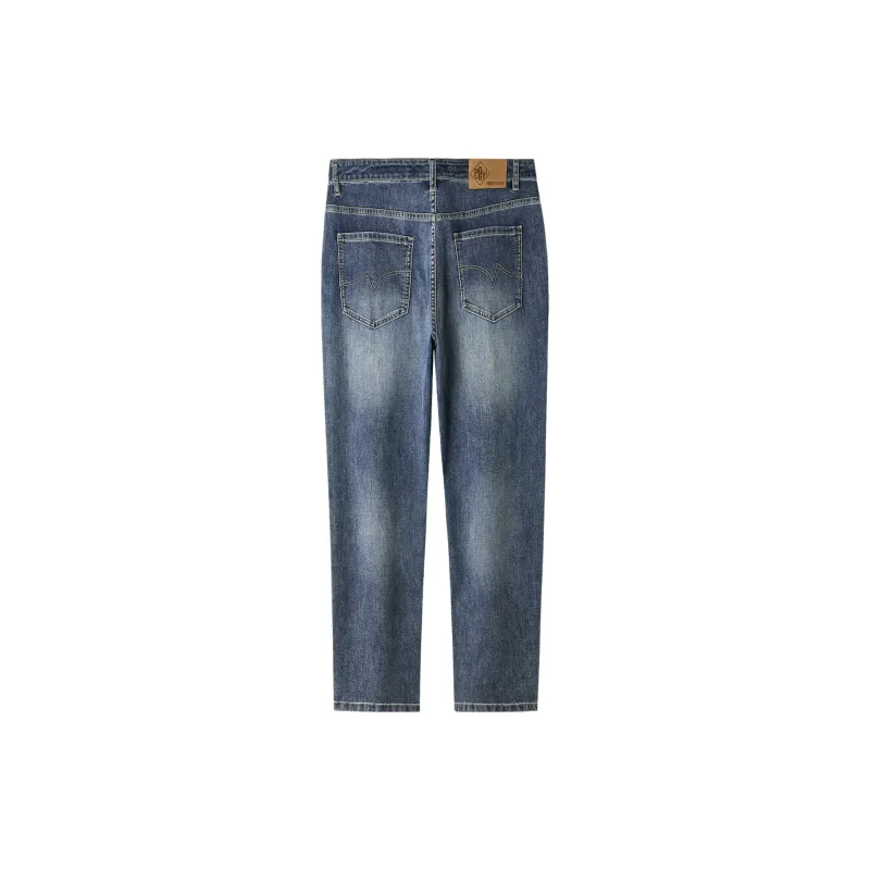 HLA Power Young Series Jeans Men's Blue Gray Denim Gradient-1