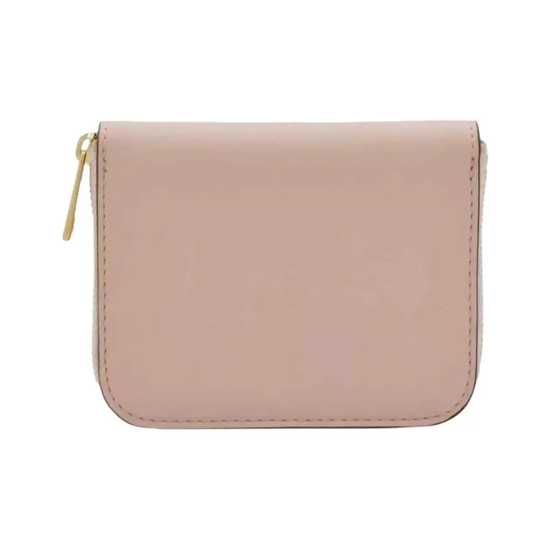 TORY BURCH Ella Leather Wallet Small Size Women's Blush Color-2