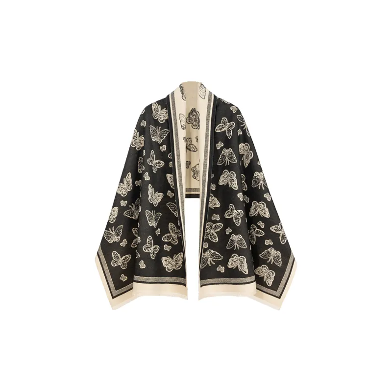 Shanghai Story Polyester Knit Scarves Women's-15