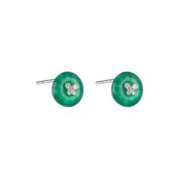 Suddenly Lucky Chalcedony Stud Earrings Women's