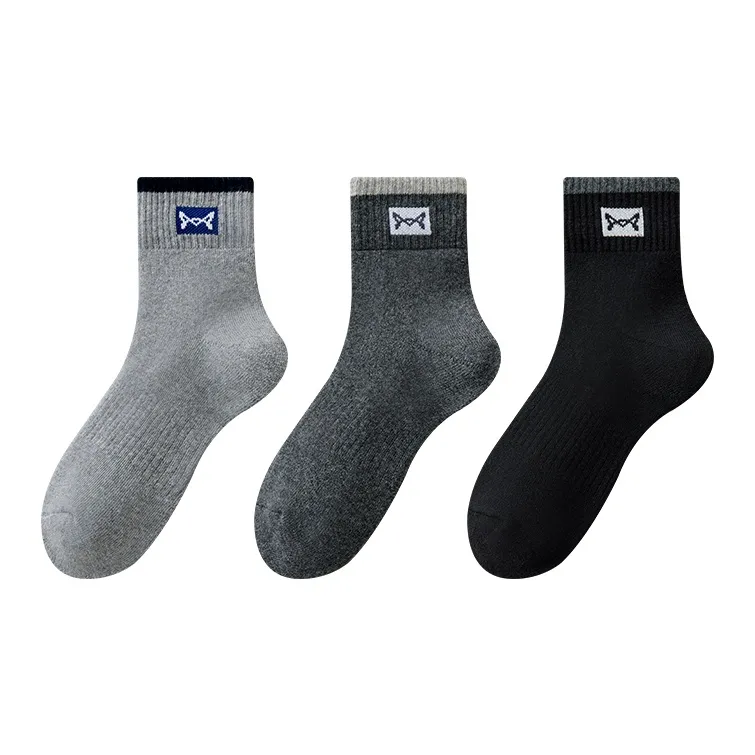 MIIOW Mid Calf Socks Men's 3 Pack-7