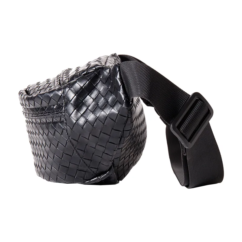 KONADCT Nylon Fabric Crossbody Fanny Pack, Sling Bag Regular Unisex Black/White/Khaki-22