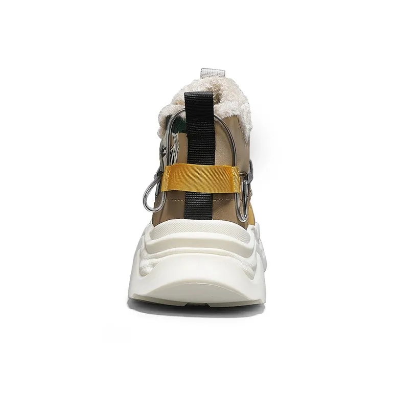 JKEM Cushioned Slip-Resistant Abrasion-Resistant High-Top Chunky Sneakers Men's-25
