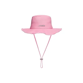Jacquemus 100% Cotton Bucket Hats Women's Pink
