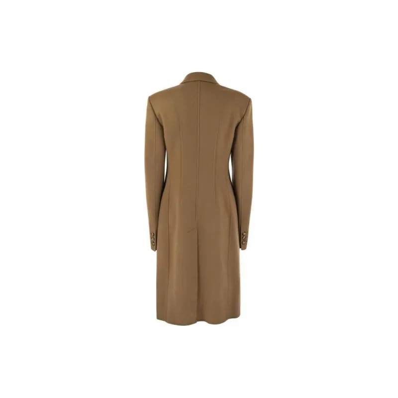 SportMax Double Breasted Long Sleeved Coat-3