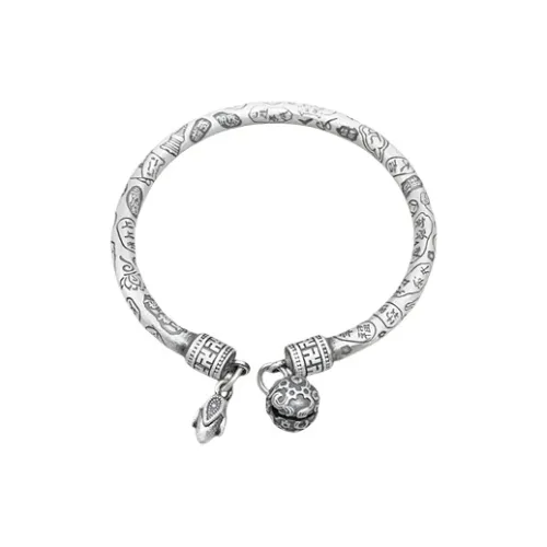 RURA S999 Fine Silver Bangles Women's Silver