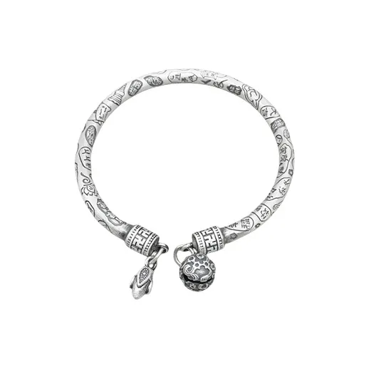 RURA S999 Fine Silver Bangles Women's Silver-0