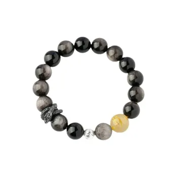 Full House Obsidian Bracelets Unisex
