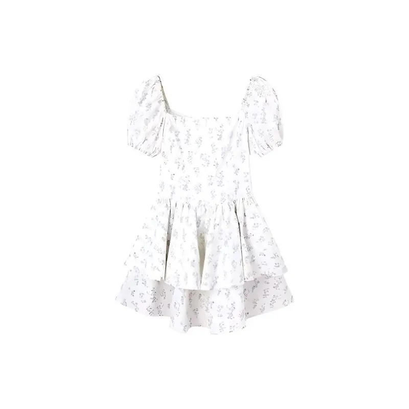 Incolore Short Sleeved Dresses Women's Floral-1