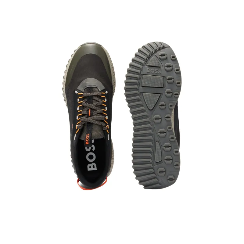 HUGO BOSS Low Top Running Shoes Men's Dark Gray-4