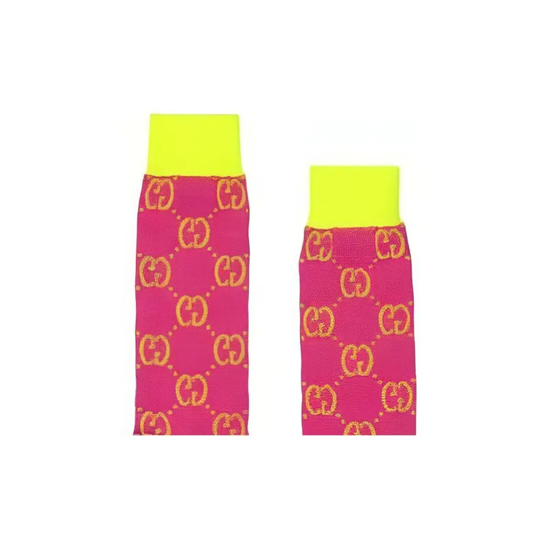 GUCCI Gg Colorblock Socks Red-1