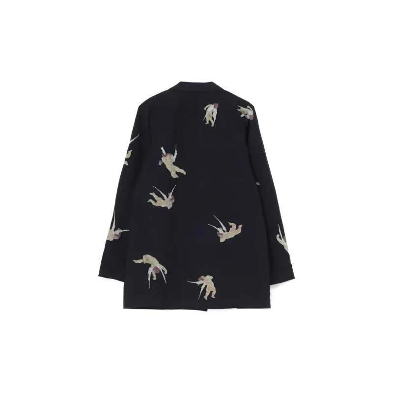 Yohji Yamamoto Angels print Single breasted Blazer-1