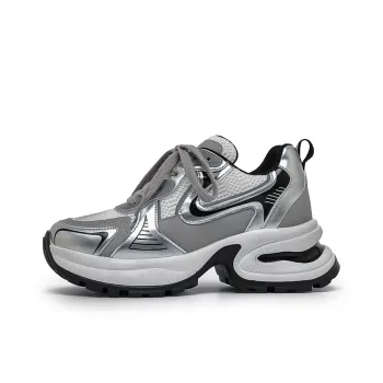 ΛOLUNKΛ Low Top Chunky Sneakers Unisex Silver