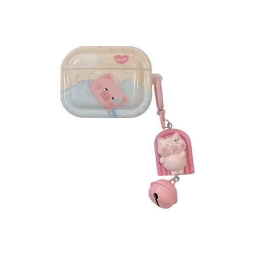Baohuguang Compatible With AirPods 1/pro/2 TPU Cute Cartoon Extremely Cute Piglet High Visual Appeal Headphone Cases