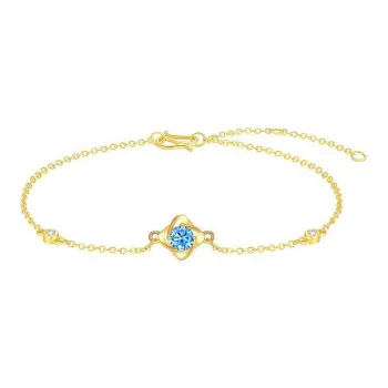ZHOUBAIFU Gold Bracelet Women's