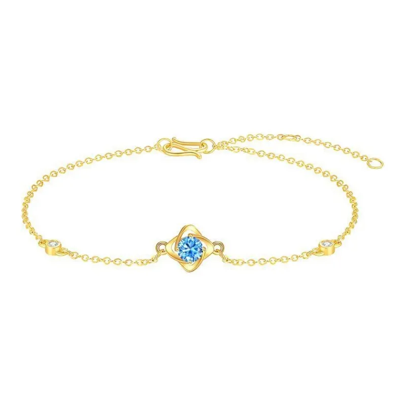ZHOUBAIFU Gold Bracelet Women's-0