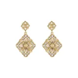 French Hoop Earrings-White Shell