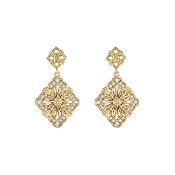 CARAT'S DIARY S925 Sterling Silver Needle Earrings Women's