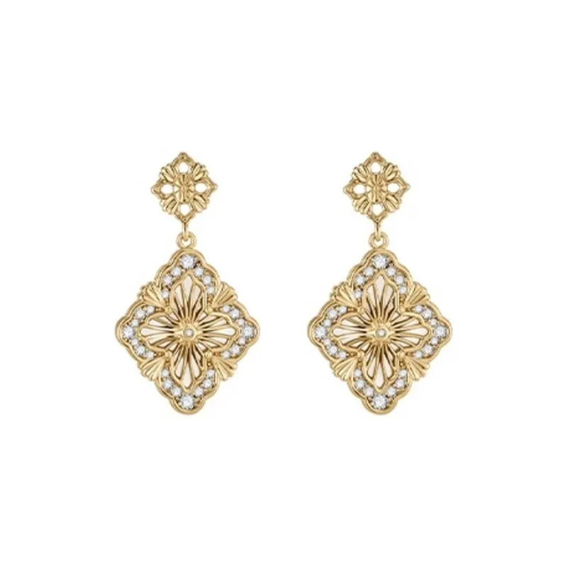 CARAT'S DIARY S925 Sterling Silver Needle Earrings Women's-0