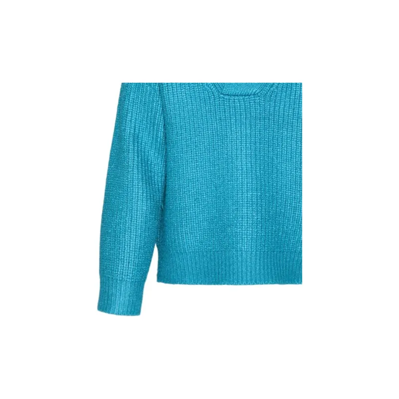 Valentino V Neck Straight Hem Jumper-5