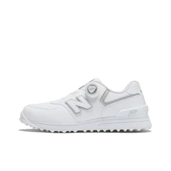 New Balance NB 574 Anti Slip Wear Resistant Low Top Golf Shoes Women's White