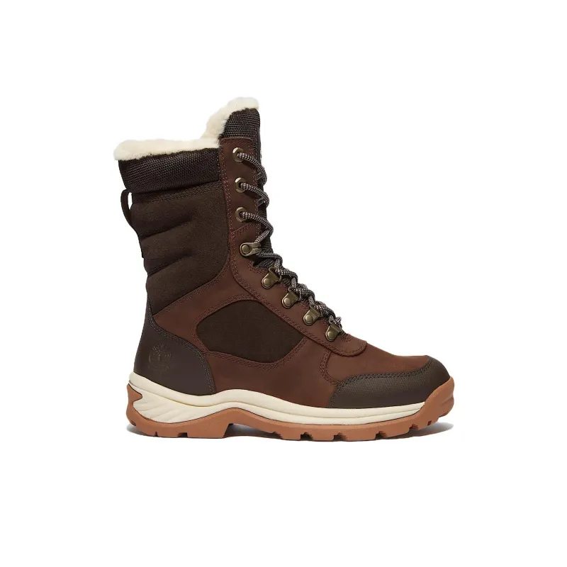 Timberland White Ledge Thermal Abrasion Resistant Crew Snow Boots Women's Dark Brown-1