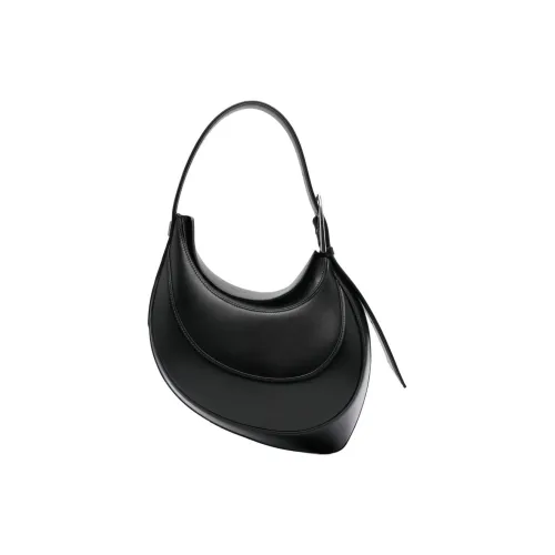 Mugler Calfskin Handbag, Shoulder Bag Small Size Women's Black