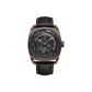 9901-Brown Case Black Dial