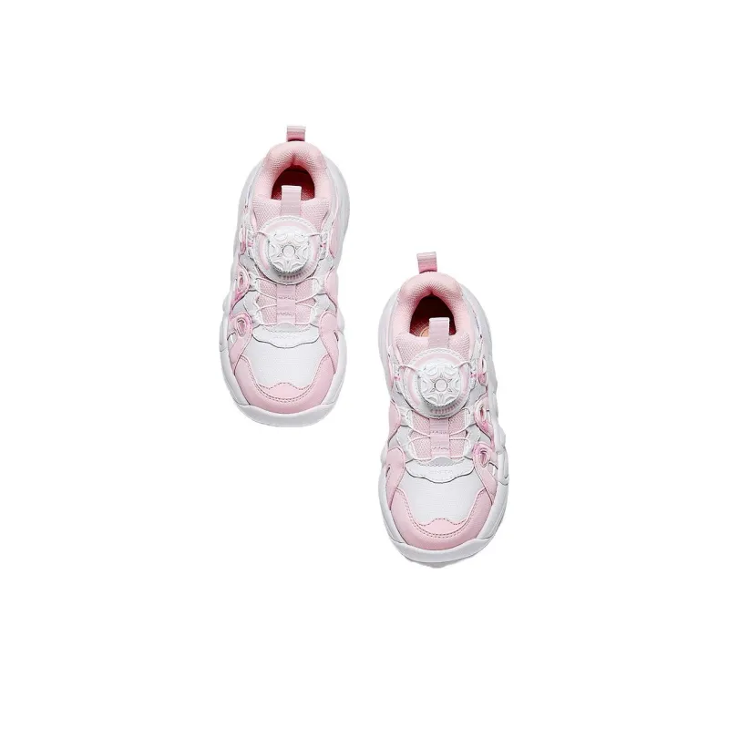 Antakids Anti Slip Wear Resistant Low Top Kids Lifestyle Shoes Anta White/Pastel Pink Kids'-3