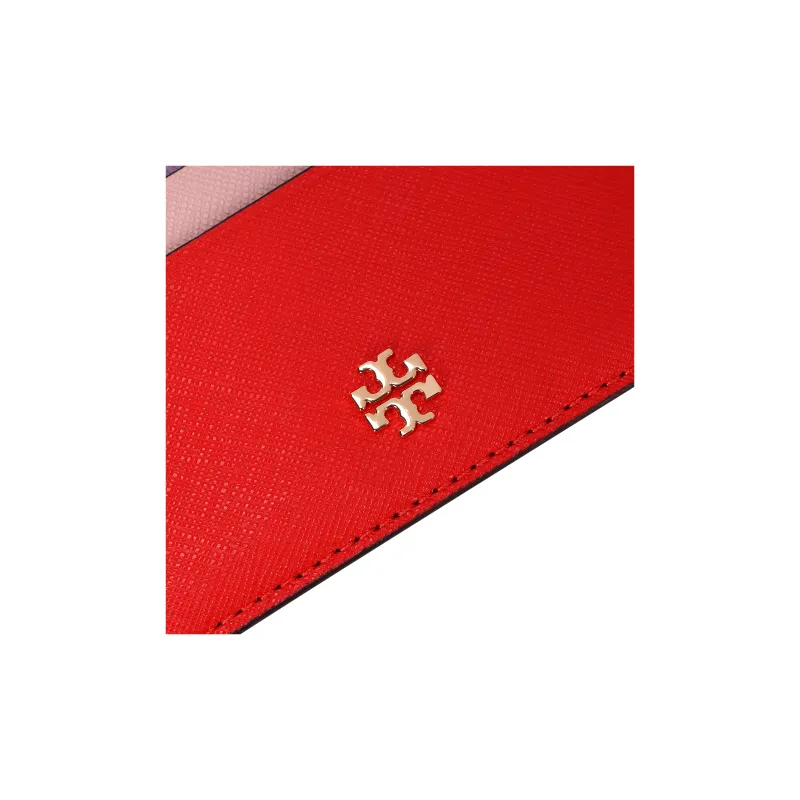 TORY BURCH Emerson Cow Leather Card Holder Card Holder Mini Women's Purple Pink Multicolor-4